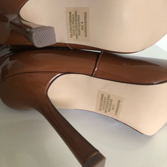Steve Madden vava cognac patent boots - Picture 8 of 15